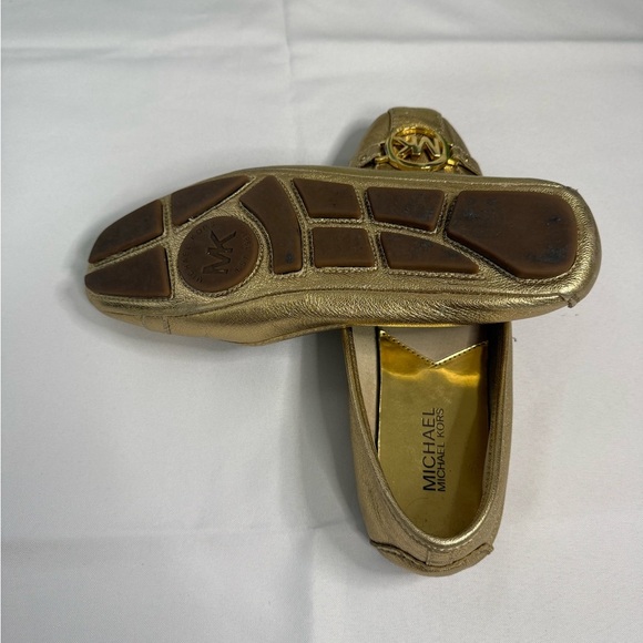 Michael Kors Gold Flats with Emblem - Picture 5 of 5